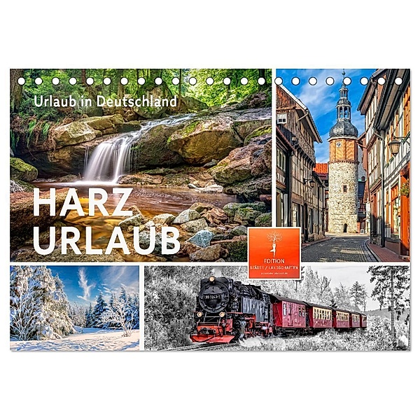 Harz - Urlaub (Tischkalender 2024 DIN A5 quer), CALVENDO Monatskalender, Peter Roder
