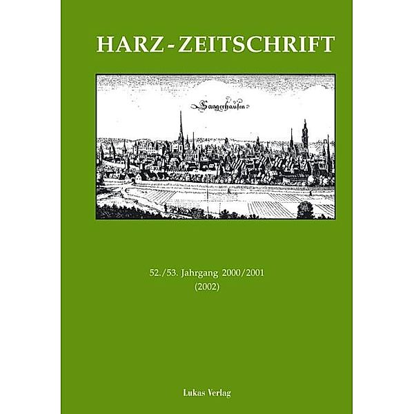 Harz-Zeitschrift für den Harz-Verein für Geschichte und Altertumskunde / Harz-Zeitschrift für den Harz-Verein für Geschichte und Altertumskunde