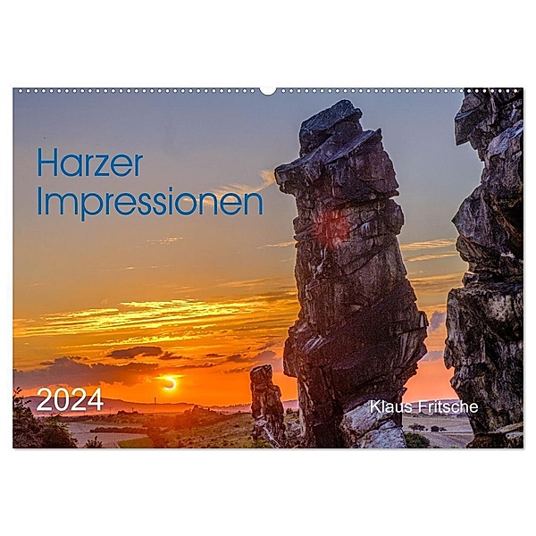 Harzer Impressionen (Wandkalender 2024 DIN A2 quer), CALVENDO Monatskalender, Klaus Fritsche