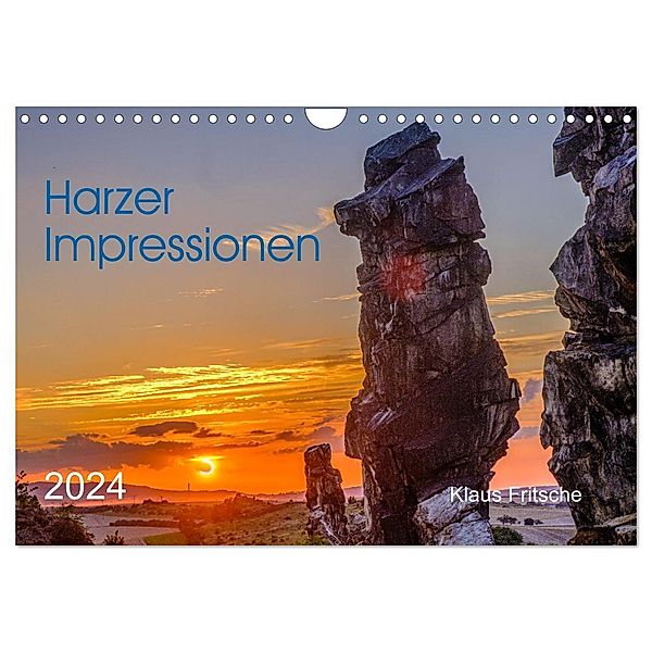 Harzer Impressionen (Wandkalender 2024 DIN A4 quer), CALVENDO Monatskalender, Klaus Fritsche