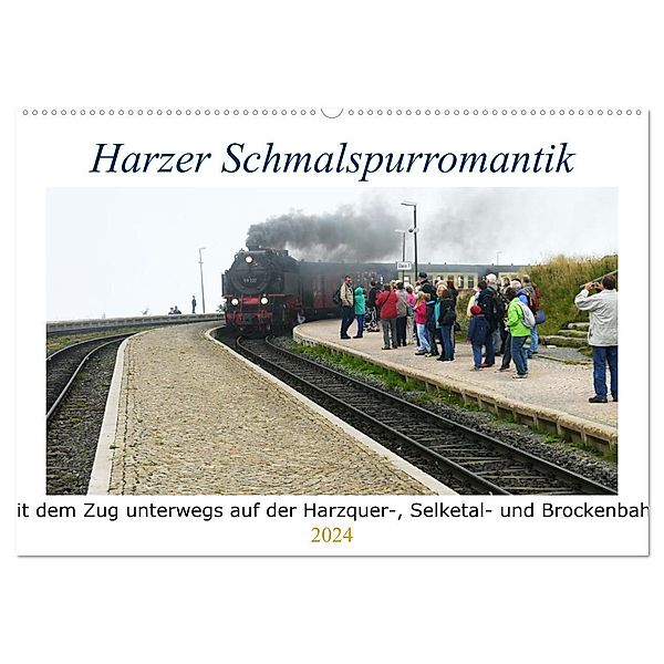 Harzer Schmalspurromantik (Wandkalender 2024 DIN A2 quer), CALVENDO Monatskalender, Markus Pfetzing