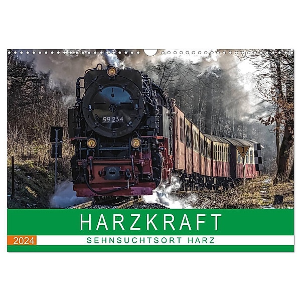HARZKRAFT - SEHNSUCHTSORT HARZ (Wandkalender 2024 DIN A3 quer), CALVENDO Monatskalender, Holger Felix
