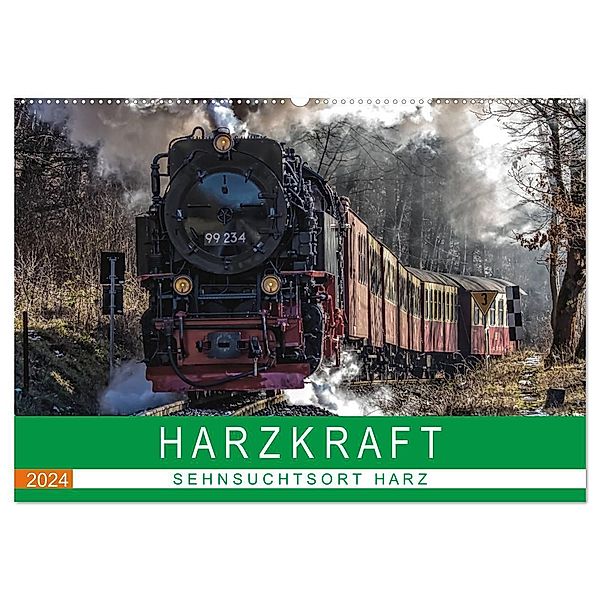 HARZKRAFT - SEHNSUCHTSORT HARZ (Wandkalender 2024 DIN A2 quer), CALVENDO Monatskalender, Holger Felix