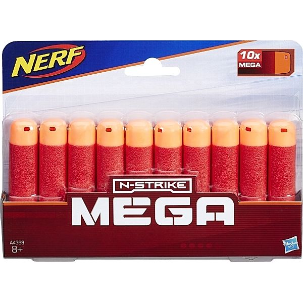 HASBRO Hasbro A4368EU4 Nerf MEGA 10er Dart Nachfüllpack