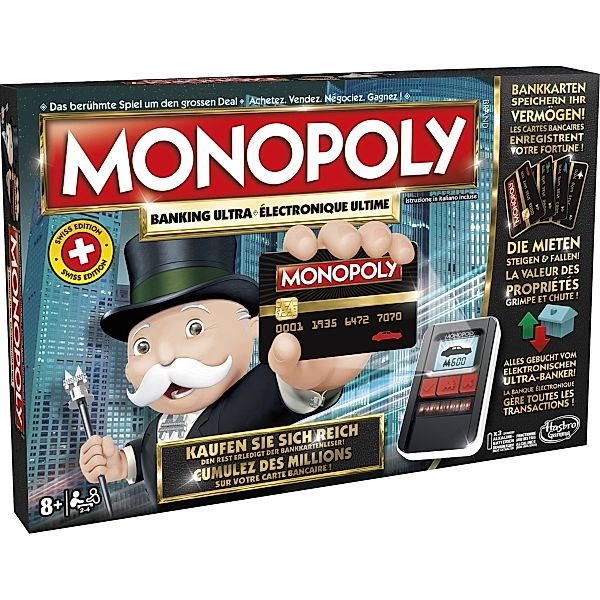 HASBRO Hasbro B6677149 Monopoly Banking Ultra - Schweiz Version