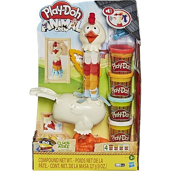 HASBRO Hasbro E66475L0 Play-Doh Verrücktes Huhn, Bauernhof-Spielset