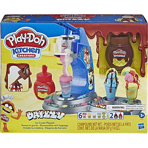 HASBRO Hasbro E66885L0 Play-Doh Drizzy Eismaschine mit Toppings