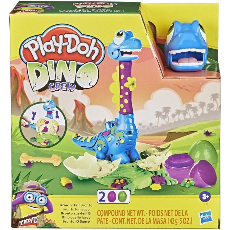 Hasbro F15035L0 Play-Doh Dino Wachsender Bronto Ausbruch