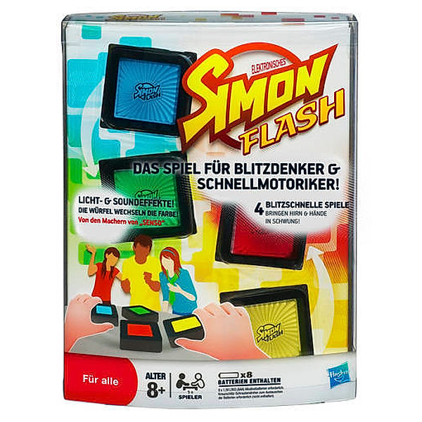 Hasbro Simon Flash, 1 oder mehr Spieler, ab 8 Jahren