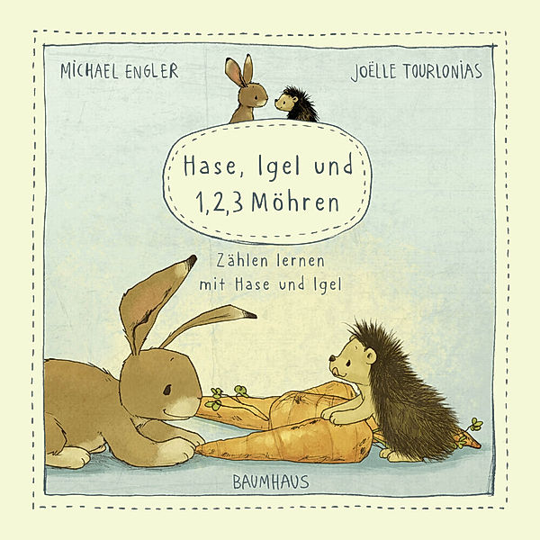 Hase, Igel und 1, 2, 3 Möhren (Pappbilderbuch), Michael Engler