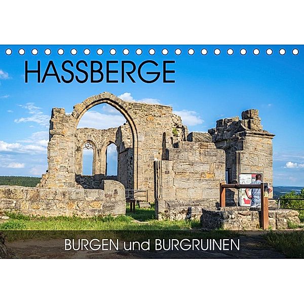 Haßberge - Burgen und Burgruinen (Tischkalender 2021 DIN A5 quer), Val Thoermer