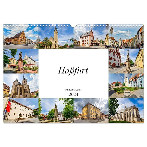 Haßfurt Impressionen (Wandkalender 2024 DIN A3 quer), CALVENDO Monatskalender, Dirk Meutzner