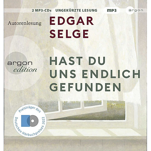 Hast du uns endlich gefunden,2 Audio-CD, 2 MP3, Edgar Selge