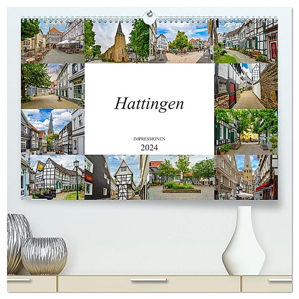 Hattingen Impressionen (hochwertiger Premium Wandkalender 2024 DIN A2 quer), Kunstdruck in Hochglanz, Dirk Meutzner