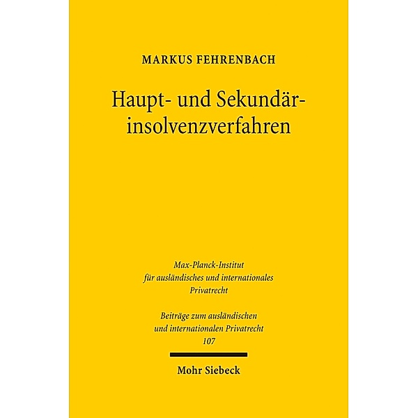 Haupt- und Sekundärinsolvenzverfahren, Markus Fehrenbach