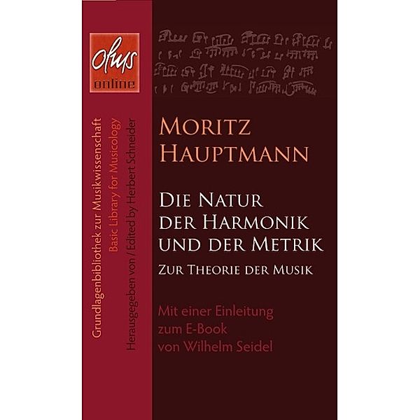 Hauptmann, M: Natur der Harmonik und Metrik, Moritz Hauptmann