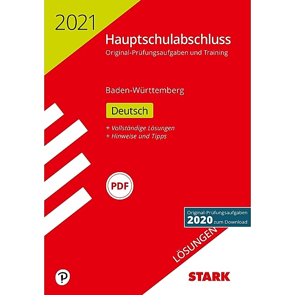 Hauptschulabschluss 2021 - Deutsch 9. Klasse, Lösungen - Baden-Württemberg