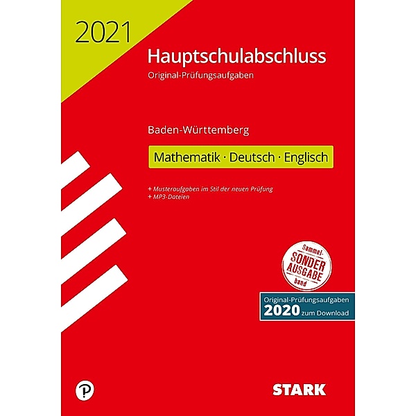 Hauptschulabschluss 2021 - Mathematik, Deutsch, Englisch 9. Klasse - Baden-Württemberg