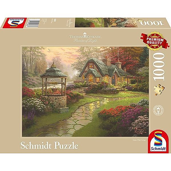 SCHMIDT SPIELE Haus mit Brunnen (Puzzle), Thomas Kinkade