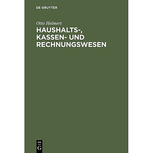 Haushalts-, Kassen- und Rechnungswesen, Otto Helmert