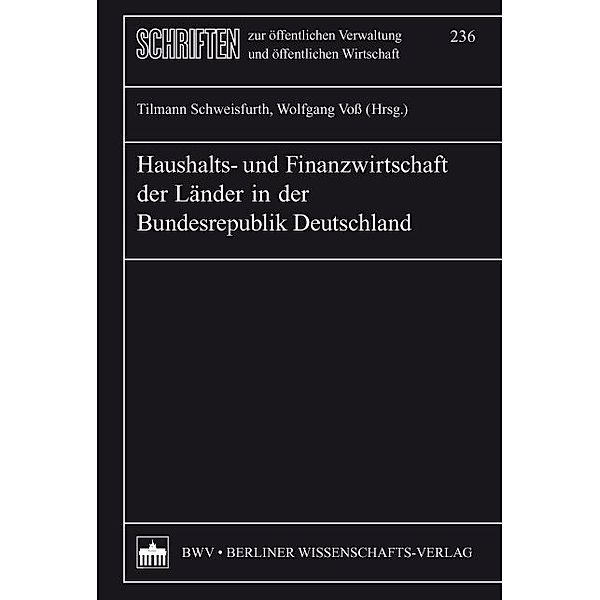 Haushalts- und Finanzwirtschaft der Länder in der Bundesrepublik Deutschland