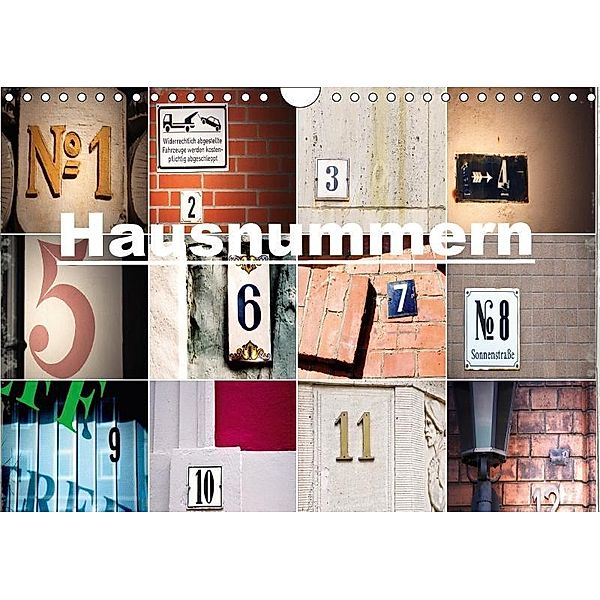 Hausnummern (Wandkalender 2017 DIN A4 quer), andrea aplowski