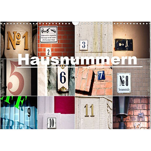 Hausnummern (Wandkalender 2022 DIN A3 quer), andrea aplowski