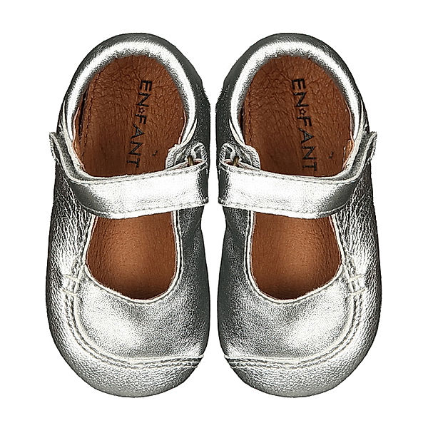 EN FANT Hausschuhe BALLERINA VELCRO in silver