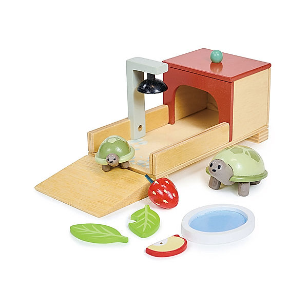 Tender Leaf Toys Haustier-Spielset SCHILDKRÖTE aus Holz