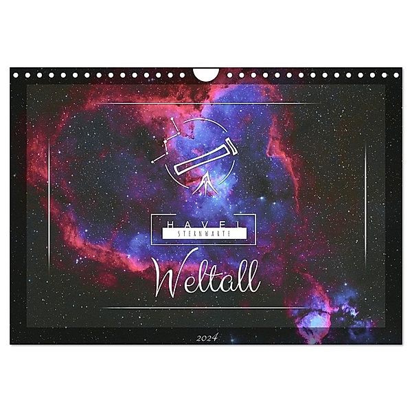 Havel-Sternwarte Weltallkalender (Wandkalender 2024 DIN A4 quer), CALVENDO Monatskalender, David Schediwy