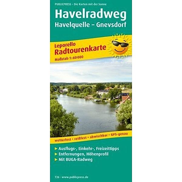 Havelradweg, Von der Quelle bis zur Mündung