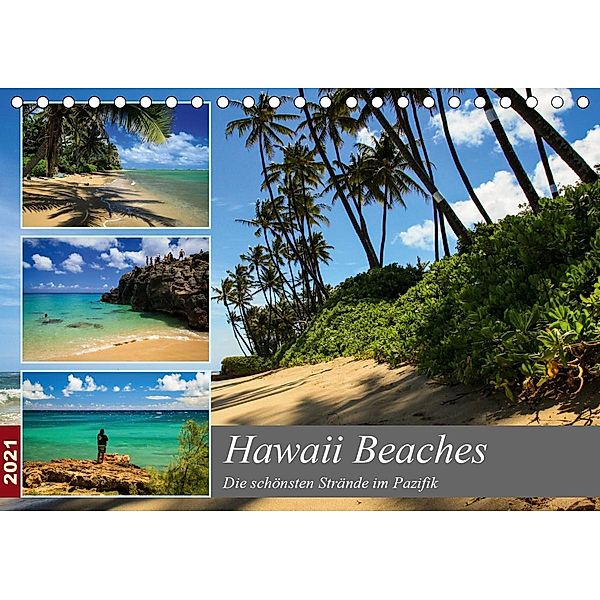 Hawaii Beaches - Die schönsten Strände im Pazifik (Tischkalender 2021 DIN A5 quer), Florian Krauss - www.lavaflow.de