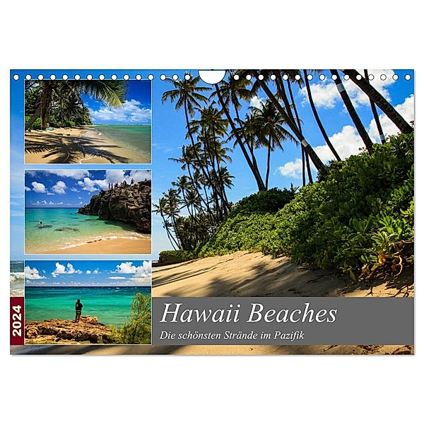 Hawaii Beaches - Die schönsten Strände im Pazifik (Wandkalender 2024 DIN A4 quer), CALVENDO Monatskalender, Florian Krauss - www.lavaflow.de