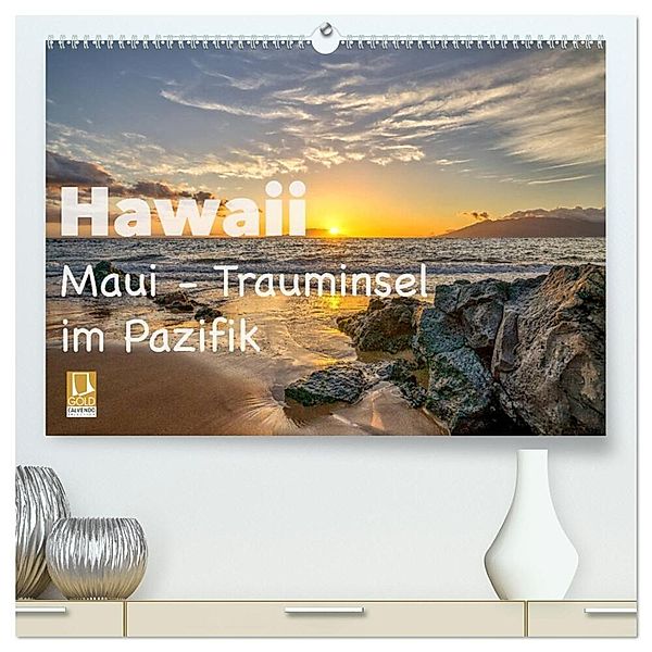 Hawaii - Maui Trauminsel im Pazifik (hochwertiger Premium Wandkalender 2024 DIN A2 quer), Kunstdruck in Hochglanz, Thomas Marufke