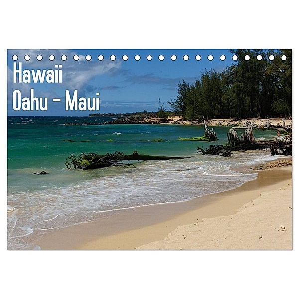 Hawaii - Oahu - Maui (Tischkalender 2024 DIN A5 quer), CALVENDO Monatskalender, Rolf-Dieter Hitzbleck
