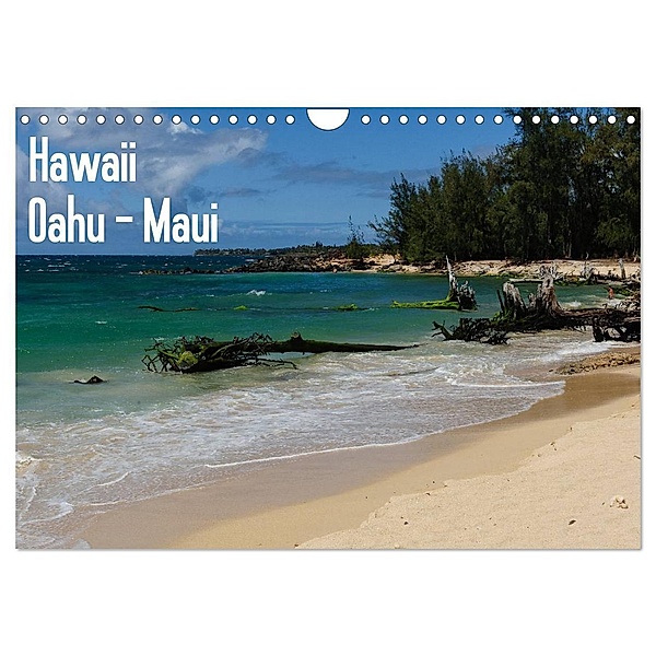 Hawaii - Oahu - Maui (Wandkalender 2024 DIN A4 quer), CALVENDO Monatskalender, Rolf-Dieter Hitzbleck
