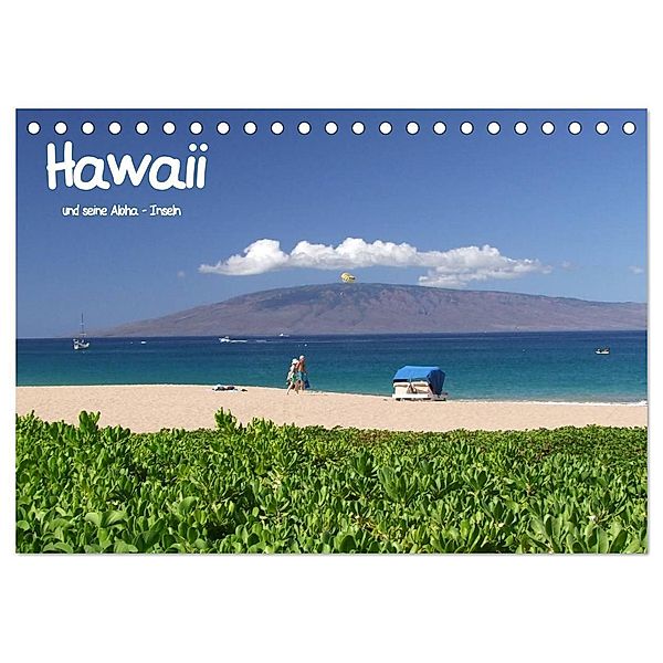 Hawaii und seine Aloha - Inseln (Tischkalender 2024 DIN A5 quer), CALVENDO Monatskalender, studio-fifty-five