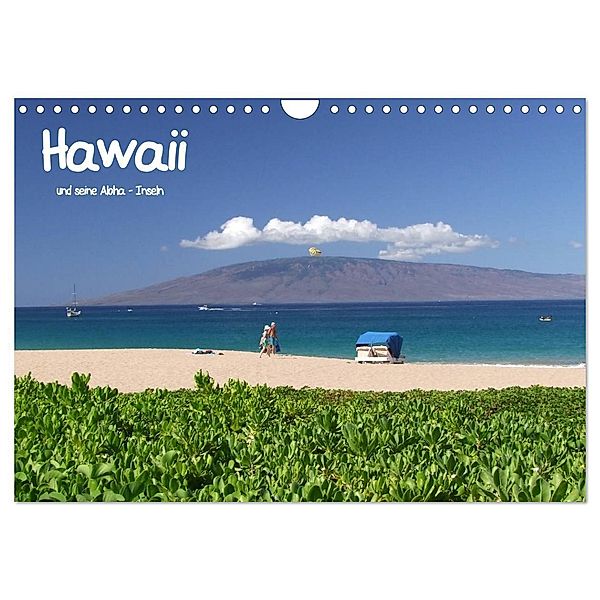 Hawaii und seine Aloha - Inseln (Wandkalender 2024 DIN A4 quer), CALVENDO Monatskalender, studio-fifty-five