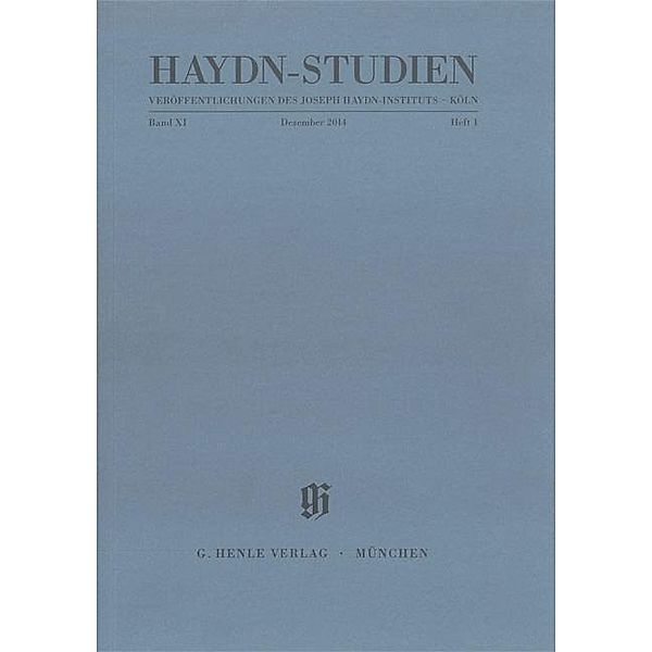 Haydn Studien Band XI, Heft 1