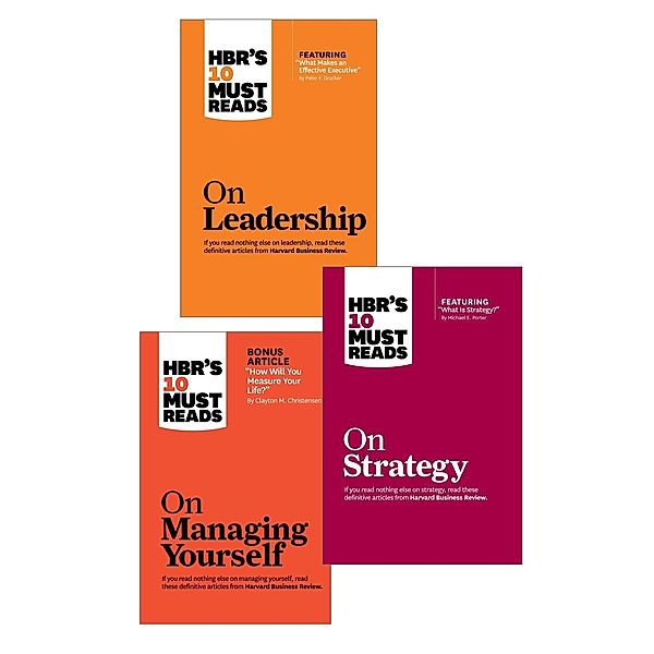 HBR's 10 Must Reads Leader's Collection (3 Books) / HBR's 10 Must Reads, Harvard Business Review, Peter F. Drucker, Clayton M. Christensen, Daniel Goleman, Michael E. Porter