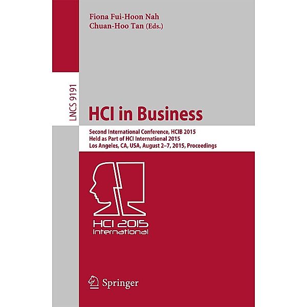 HCI in Business / Lecture Notes in Computer Science Bd.9191