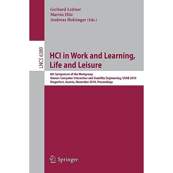 HCI in Work and Learning, Life and Leisure