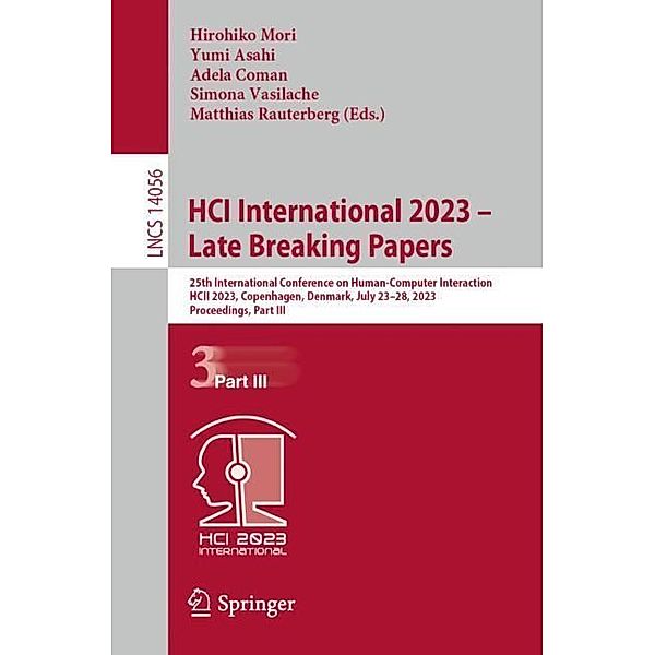 HCI International 2023 - Late Breaking Papers