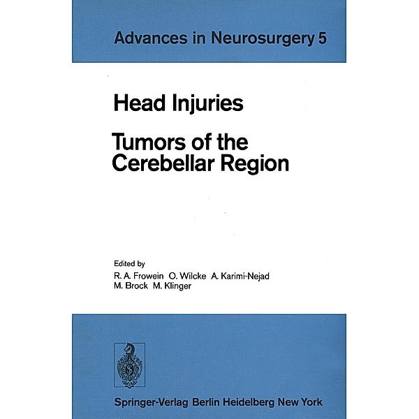 Head Injuries / Advances in Neurosurgery Bd.5