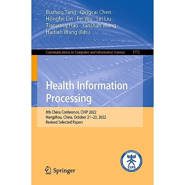 Health Information Processing / Communications in Computer and Information Science Bd.1772