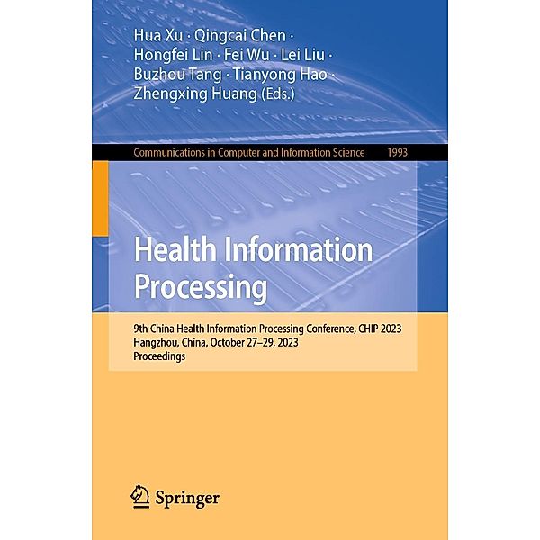 Health Information Processing / Communications in Computer and Information Science Bd.1993