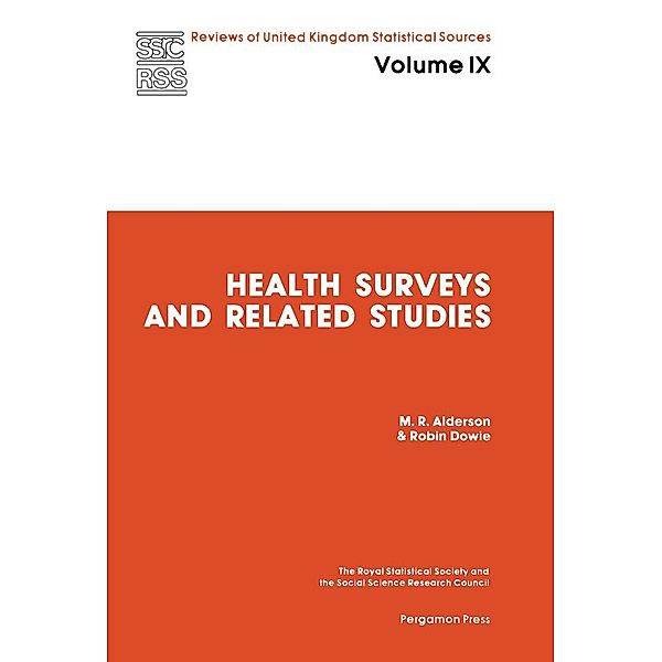 Health Surveys and Related Studies, M. Alderson, R. Dowie