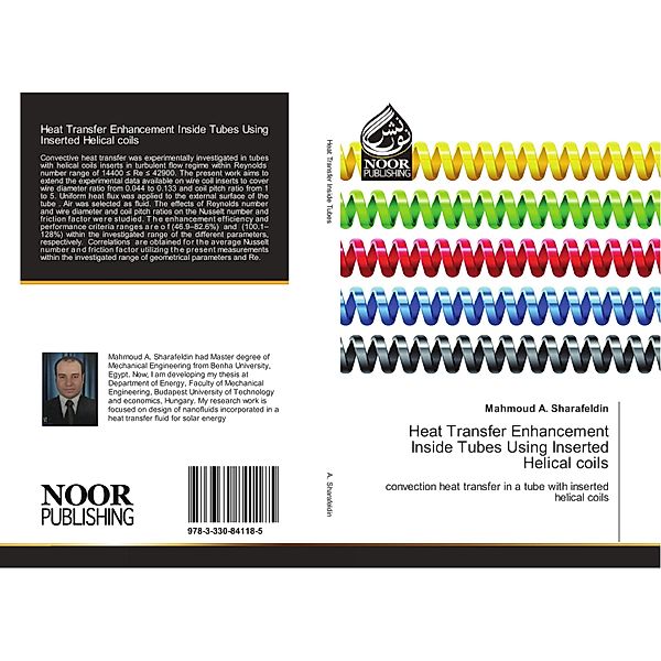 Heat Transfer Enhancement Inside Tubes Using Inserted Helical coils, Mahmoud A. Sharafeldin