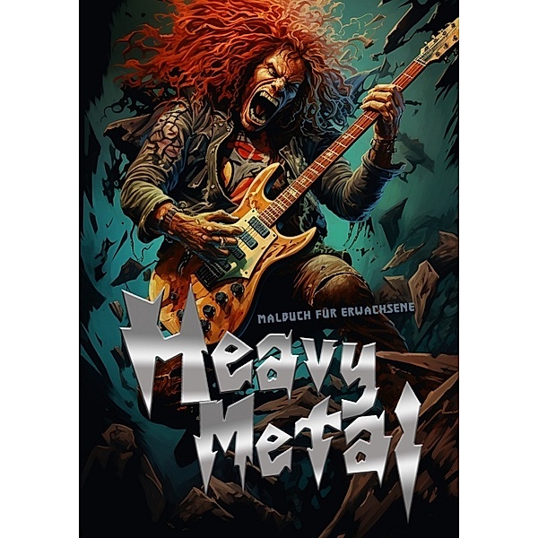 Heavy Metal Malbuch für Erwachsene, Monsoon Publishing, Musterstück Grafik