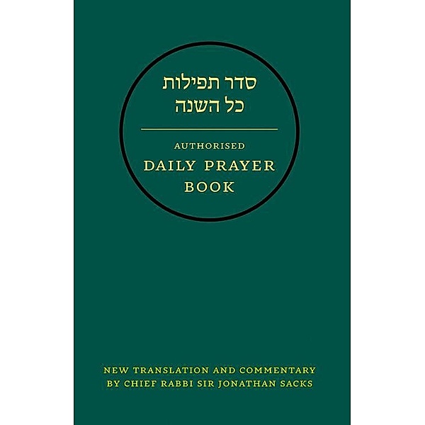 Hebrew Daily Prayer Book, Jonathan Sacks, The United Synagogue